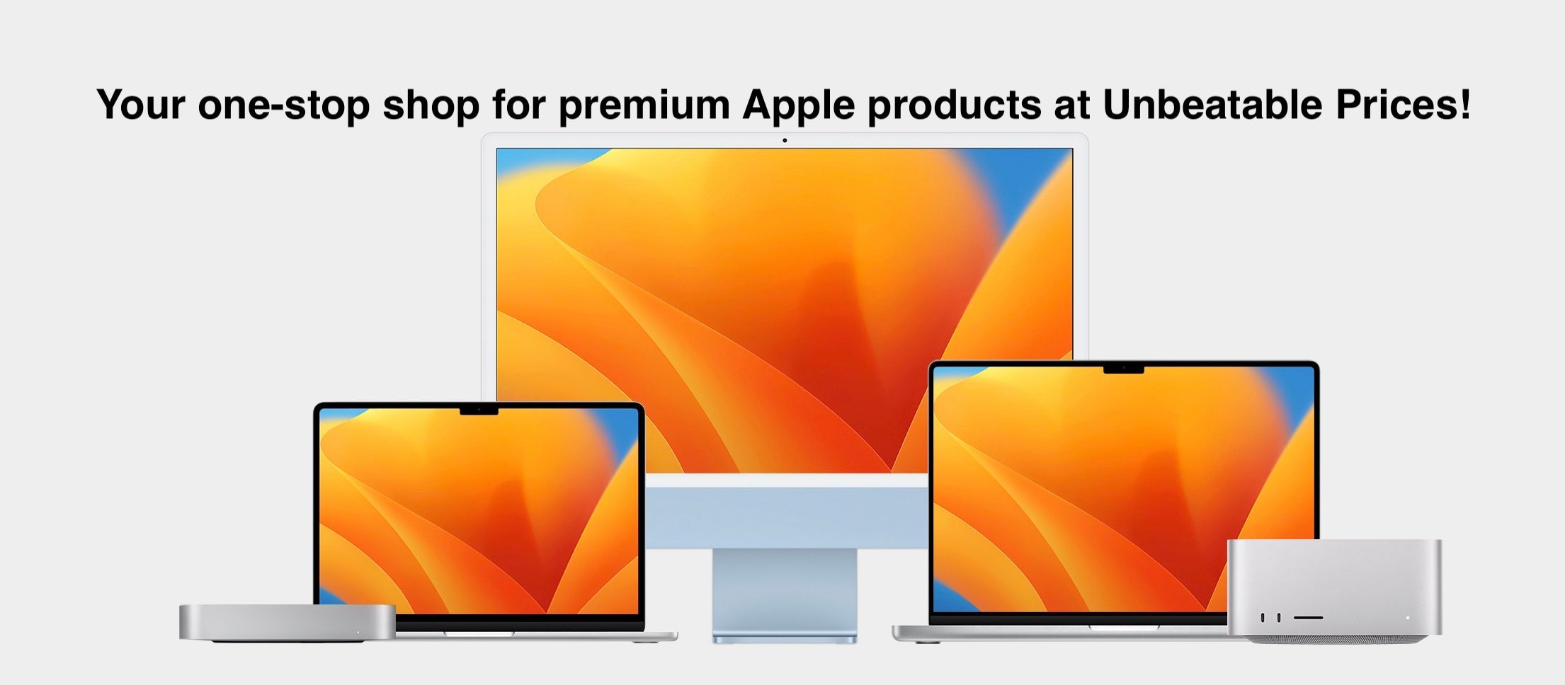 High-performance Apple computers showcasing sleek design and cutting-edge technology for enhanced productivity