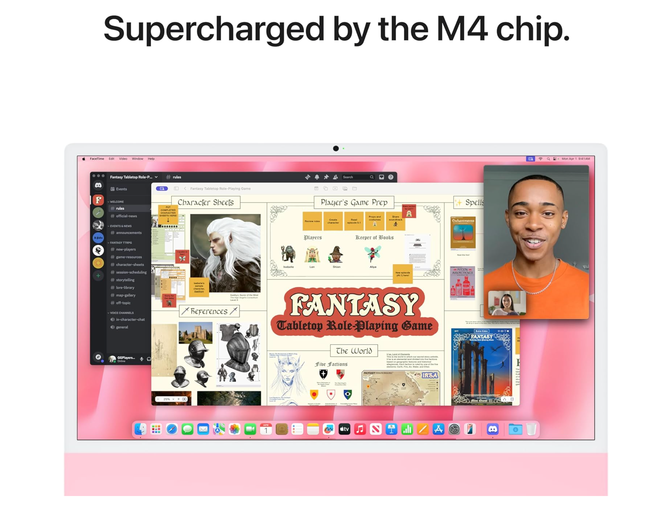 Apple M4 chip with 8-core CPU, 8-core GPU, 16-core Neural Engine 24-inch 4.5K Retina display / Standard glass 16GB unified memory 256GB SSD -Blue Like New.