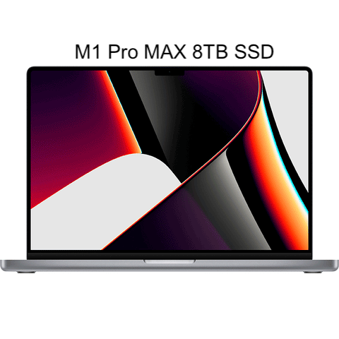 Apple 16- inch MacBook Pro with M1 Max Chip 64 GB RAM 8 TB SSD