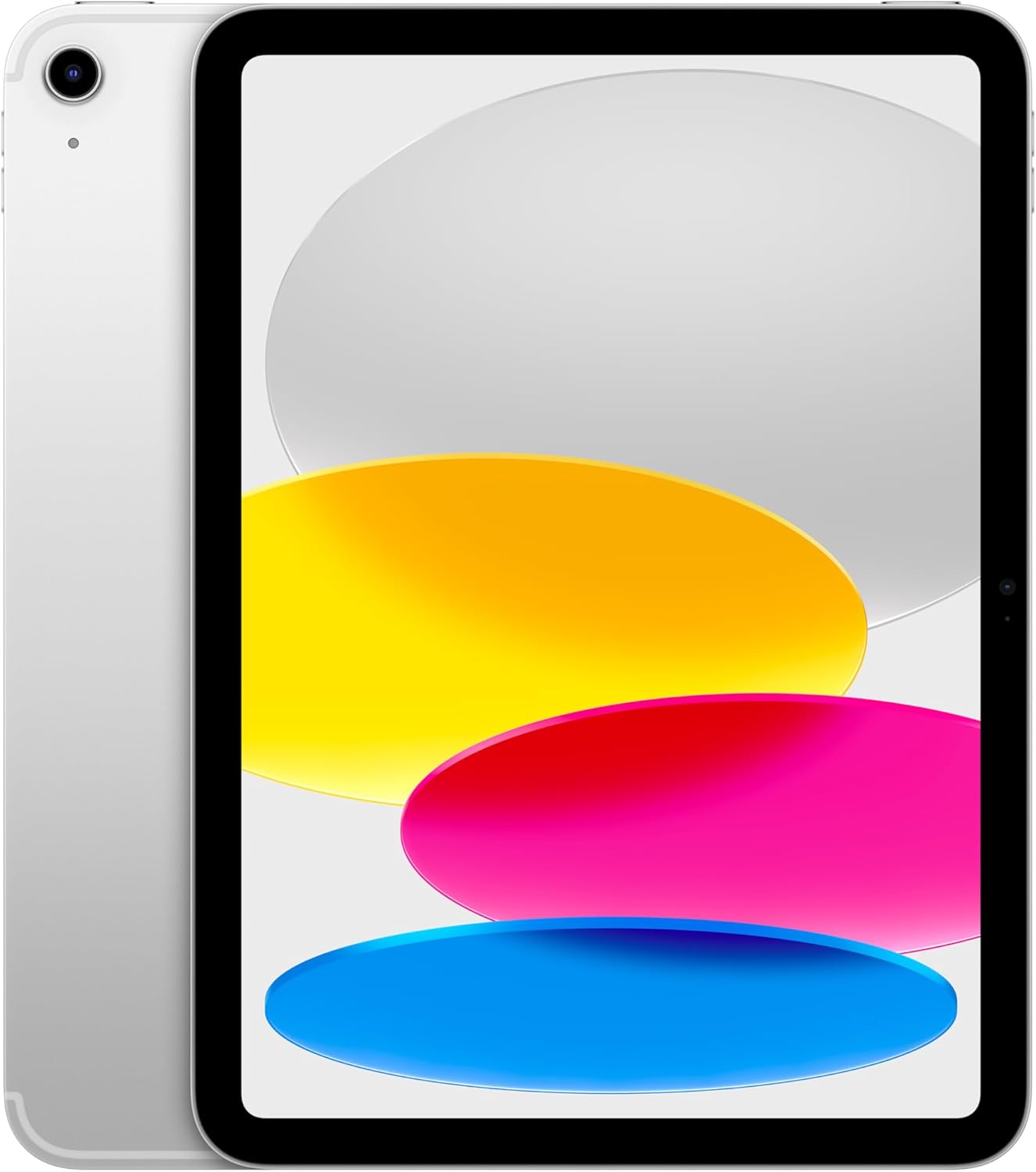 Apple iPad 11-inch – A16 Chip, 128GB, Wi‑Fi + 5G Cellular – Silver front view