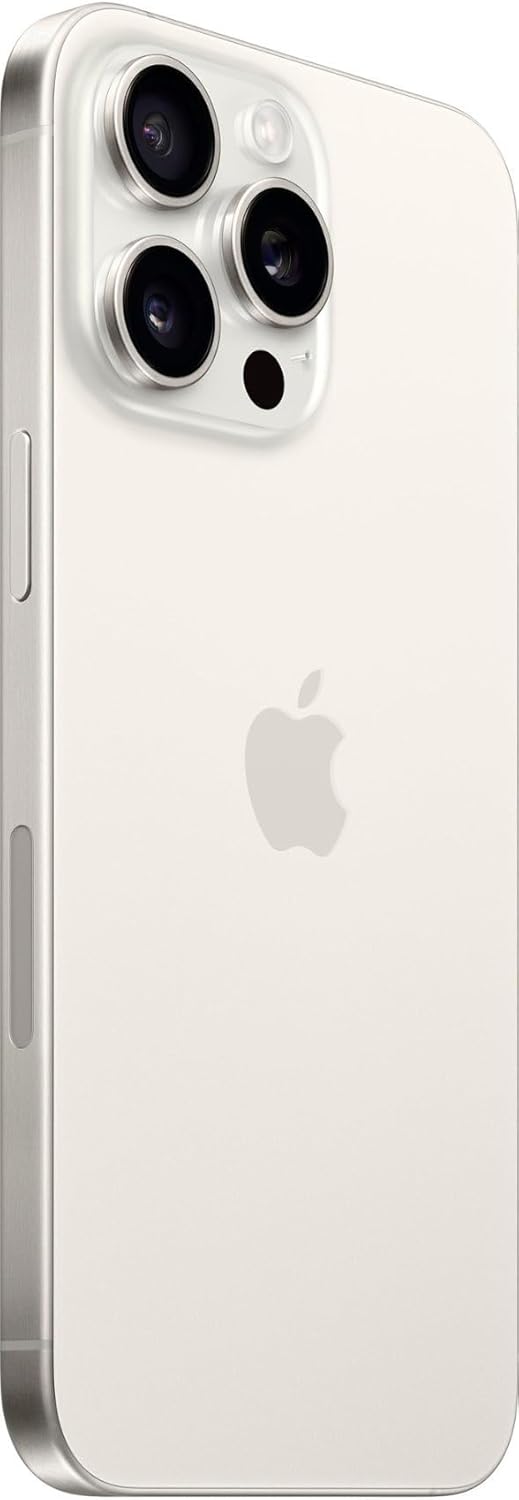 iPhone 15 Pro Max 512GB WHITE Titanium, Renewed Unlocked display close-up