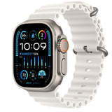 Apple Watch Ultra  GPS + Cellular, 49mm Titanium Case with White Ocean Band